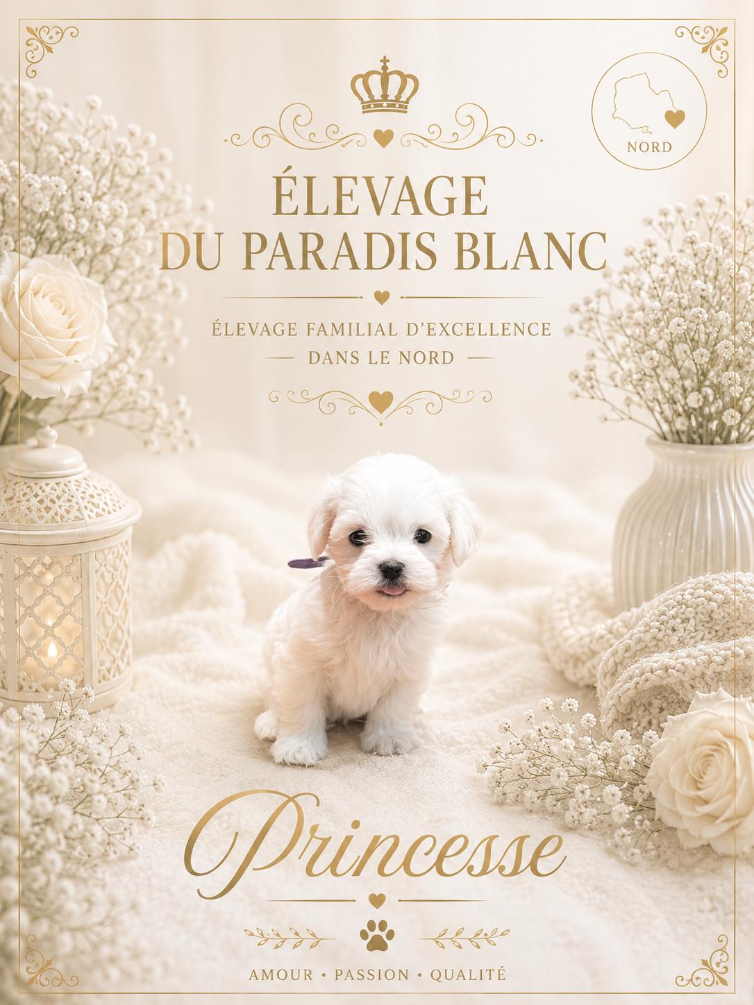 Chiot Bichon Maltais disponible